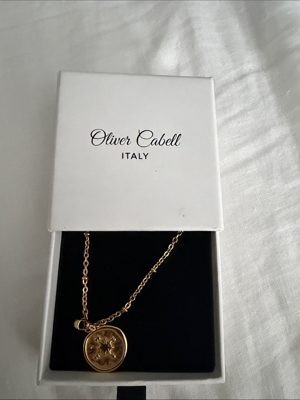 Oliver Cabell Gold Coin Medallion Necklace